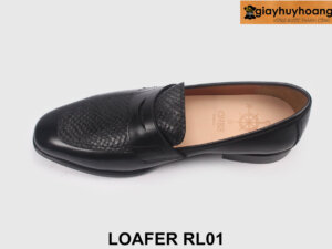 Giày lười nam thời trang màu đen cao cấp Loafer RL01 005