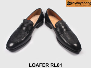 Giày lười nam thời trang màu đen cao cấp Loafer RL01 003