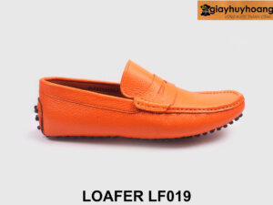 Giày lười nam đế gai chống trượt màu cam Loafer LF019 001