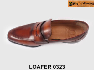 Giày lười loafer nam màu nâu bò thời trang 0323 005
