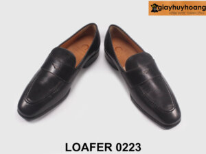 Giày lười công sở nam màu đen thanh lịch 0223 003