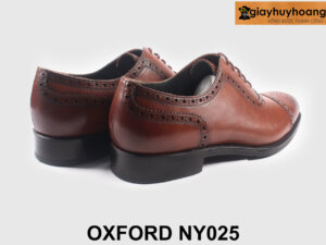 Giày tây nam màu bò Oxford Brogues cao cấp NY025 002