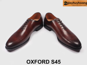 Giày da oxford nam không họa tiết Wholecut S45 003