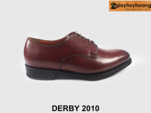 Giày derby nam mũi trơn thanh lịch đỏ đô cao cấp 2010 001