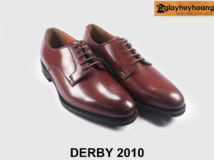 Giày derby nam mũi trơn thanh lịch đỏ đô cao cấp 2010 004