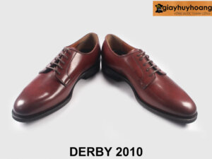 Giày derby nam mũi trơn thanh lịch đỏ đô cao cấp 2010 003