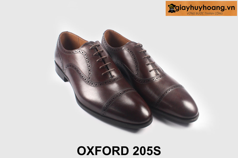 ban-giay-tay-nam-cao-cap-chinh-hang-205s-giayhuyhoangvn-3 Giày oxford nam công sở thanh lịch nâu 2026 205S 004
