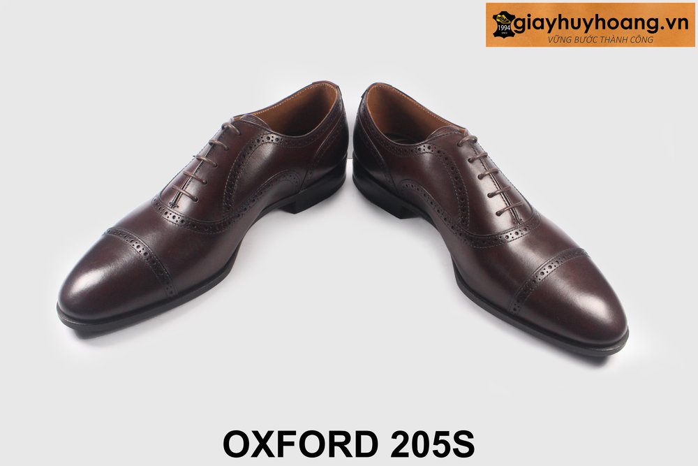 ban-giay-tay-nam-cao-cap-chinh-hang-205s-giayhuyhoangvn-4 Giày oxford nam công sở thanh lịch nâu 2026 205S 003