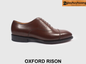 Giày da màu nâu nam kiểu oxford công sở đẹp RISON 001