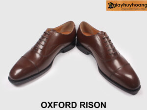 Giày da màu nâu nam kiểu oxford công sở đẹp RISON 003
