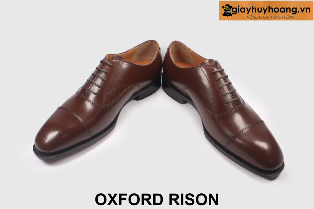 ban-giay-tay-nam-cong-so-chinh-hang-oxford-rison-4 Giày da màu nâu nam kiểu oxford công sở đẹp RISON 003