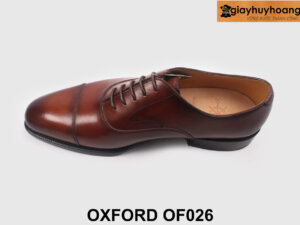 Giày da oxford nam màu bò patina cao cấp OF026 005