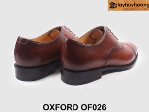 Giày da oxford nam màu bò patina cao cấp OF026 002