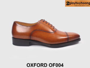Giày da màu bò trẻ trung oxford nam chính hãng OF004 001