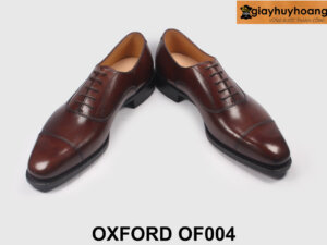Giày oxford nam công sở màu nâu đế da cao cấp OF004 003