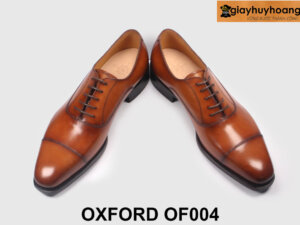Giày da màu bò trẻ trung oxford nam chính hãng OF004 003