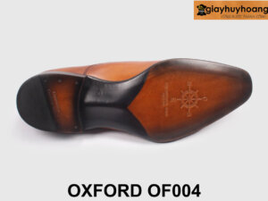 Giày oxford nam công sở màu nâu đế da cao cấp OF004 006