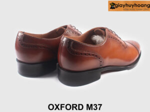 Giày da nam oxford màu bò công sở thời trang M37 002