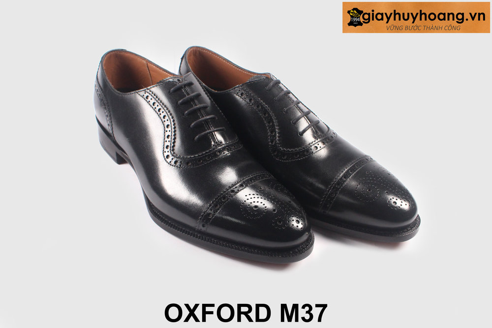 ban-giay-tay-nam-cong-so-m37-oxford-giayhuyhoangvn-3 Giày tây da oxford nam Full Brogues chính hãng M37 002