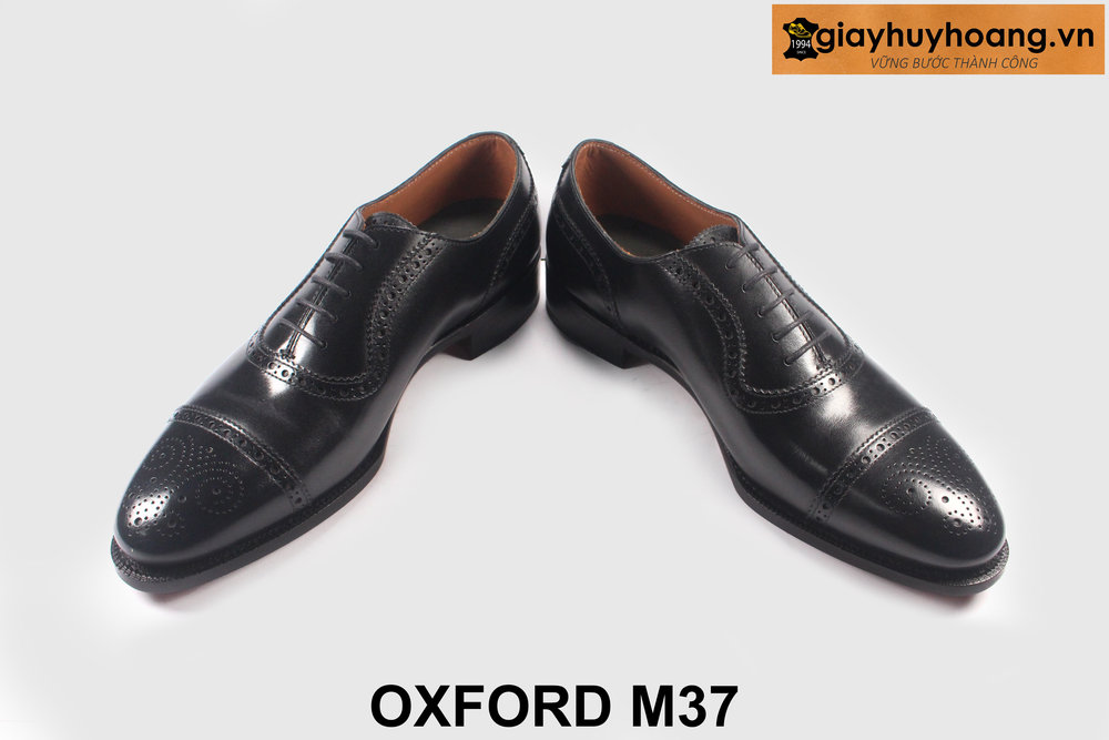ban-giay-tay-nam-cong-so-m37-oxford-giayhuyhoangvn-4 Giày tây da oxford nam Full Brogues chính hãng M37 003