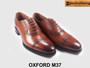 Giày da nam oxford màu bò công sở thời trang M37 004