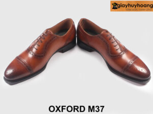 Giày da nam oxford màu bò công sở thời trang M37 003
