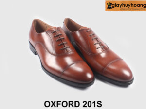 Giày tây oxford da nam màu bò trẻ trung 201S 004