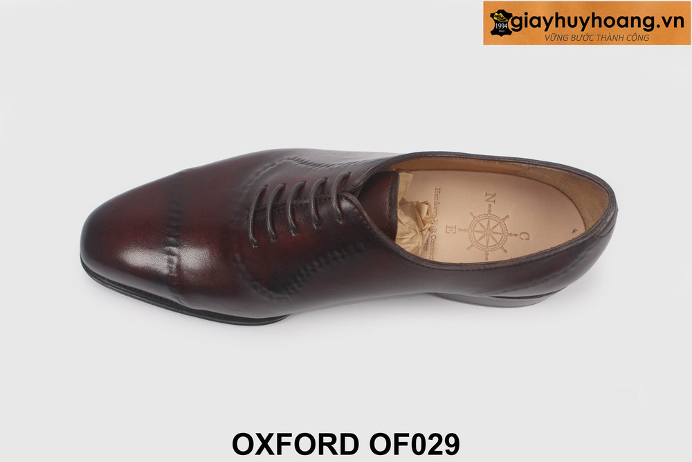 ban-giay-tay-nam-cong-so-thu-cong-oxford-of029-2 Giày da nam thủ công oxford đỏ đô cao cấp OF029 005