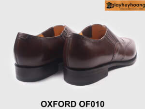 Giày da nam oxford công sở giả buộc dây màu nâu OF010 002