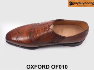 Giày tây nam oxford giả buộc dây màu bò cao cấp OF010 005