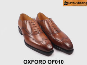 Giày tây nam oxford giả buộc dây màu bò cao cấp OF010 004