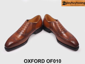 Giày tây nam oxford giả buộc dây màu bò cao cấp OF010 003