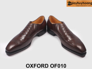 Giày da nam oxford công sở giả buộc dây màu nâu OF010 003