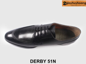 Giày tây nam buộc dây sliptoe màu đen Derby 51N 005
