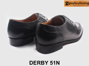 Giày tây nam buộc dây sliptoe màu đen Derby 51N 002