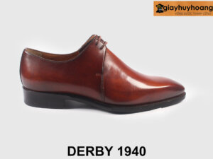 Giày da nam trẻ trung derby 2 cặp lỗ xỏ dây cao cấp 1940 001
