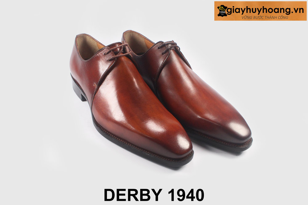 ban-giay-tay-nam-derby-mau-bo-1940-giayhuyhoangvn-4 Giày da nam trẻ trung derby 2 cặp lỗ xỏ dây cao cấp 1940 004