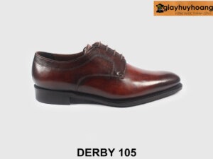 Size 39 Giày tây derby nam màu thủ công cao cấp 105 001