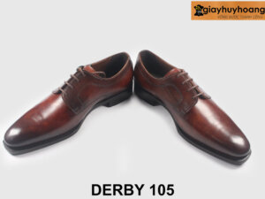 Size 39 Giày tây derby nam màu thủ công cao cấp 105 003