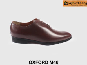 Giày da oxford nam mũi trơn kiểu wholecut nâu M46 001