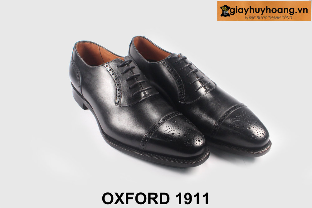 ban-giay-tay-nam-thu-cong-m1911-oxford-giayhuyhoangvn-3 Size 39 Giày tây nam đế da bò cao cấp chính hãng oxford 1911 004