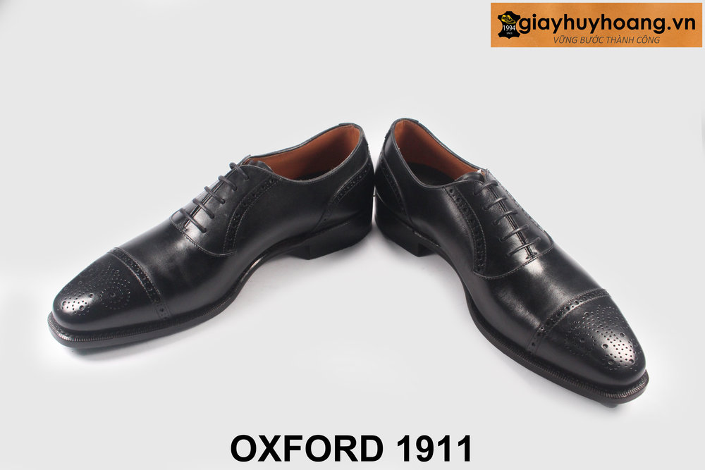 ban-giay-tay-nam-thu-cong-m1911-oxford-giayhuyhoangvn-4 Size 39 Giày tây nam đế da bò cao cấp chính hãng oxford 1911 003