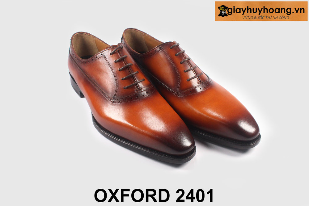 ban-giay-tay-oxford-2401-nam-mui-tron-giayhuyhoangvn-3 Giày oxford nam da bê mũi trơn màu bò cá tính 2401 004
