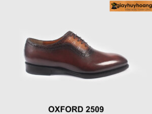 Giày tây oxford nam công sở đẹp sang trọng nâu 2509 001
