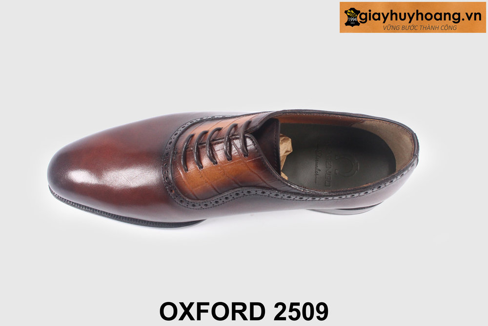 ban-giay-tay-oxford-2509-phong-cach-giayhuyhoangvn-2 Giày tây oxford nam công sở đẹp sang trọng nâu 2509 005