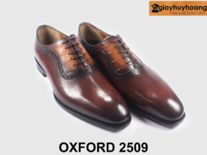 Giày tây oxford nam công sở đẹp sang trọng nâu 2509 004