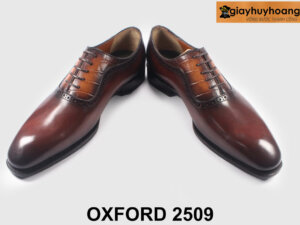 Giày tây oxford nam công sở đẹp sang trọng nâu 2509 003