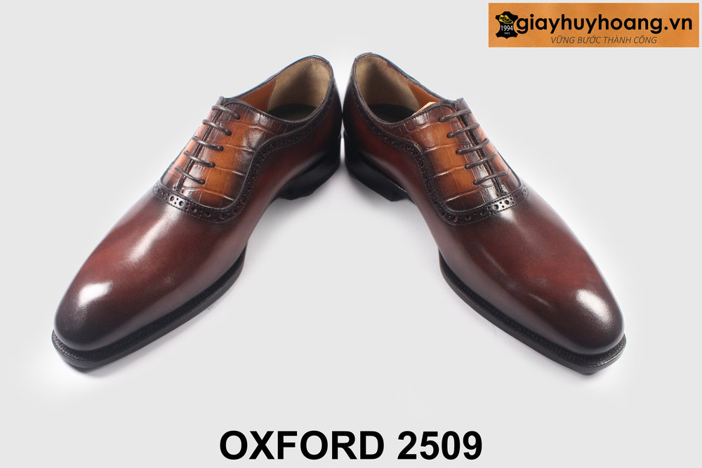ban-giay-tay-oxford-2509-phong-cach-giayhuyhoangvn-4 Giày tây oxford nam công sở đẹp sang trọng nâu 2509 003