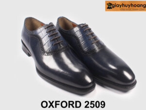 Giày da oxford nam mũi trơn đế da bò cao cấp 2509 004