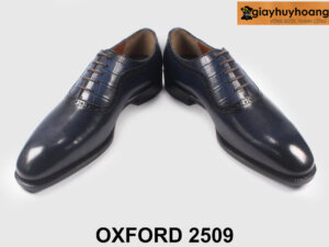 Giày da oxford nam mũi trơn đế da bò cao cấp 2509 003